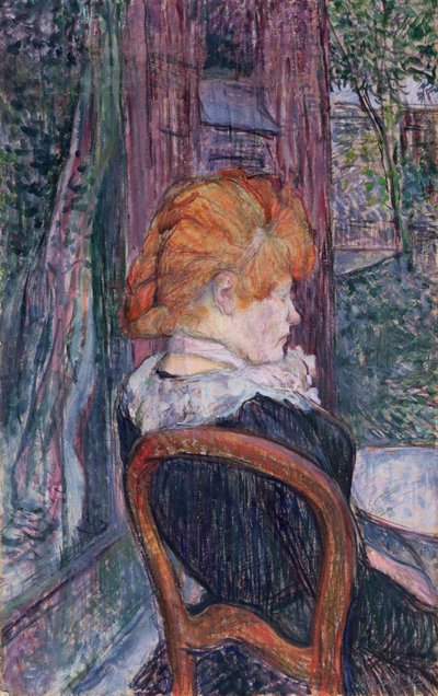 Woman Seated in a Garden, 1890 by Henri de Toulouse Lautrec